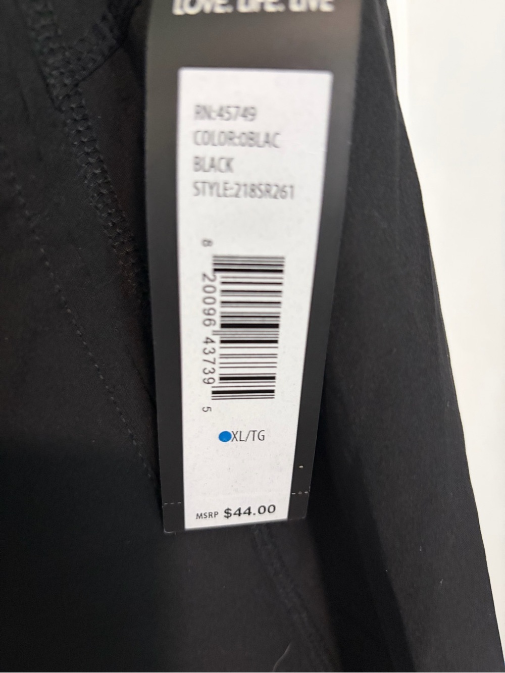 NWT Love Life Live Black Active Skort - Picture 4 of 5